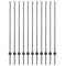 vidaXL - Schuttingpalen - 22 - stuks - U-Channel - Grijs - 140 - cm - Staal