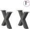 vidaXL - Salontafelpoten - 2 - st - X-vormig - 50x(42-43) - cm - staal - antraciet
