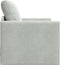 vidaXL - Vloersofa - Enkel - Converteerbaar - Velvet - 74x77x81 - cm - Lichtgrijs
