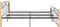 vidaXL - Bedframe - metaal - en - massief - eikenhout - zwart - 160x200 - cm