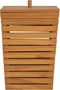 vidaXL - Wasmand - 30x30x45 - cm - massief - teakhout