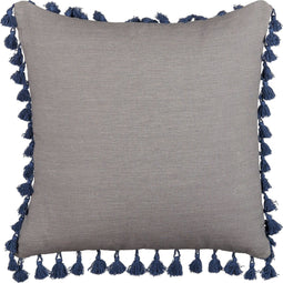 CARPINUS - Sierkussen set van 2 - Grijs - 45 x 45 cm - Linnen