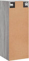 vidaXL - Wandkast - 34,5x34x90 - cm - bewerkt - hout - grijs - sonoma - eikenkleurig