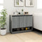 vidaXL - Dressoir - 97x31x75 - cm - bewerkt - hout - grijs - sonoma - eikenkleurig