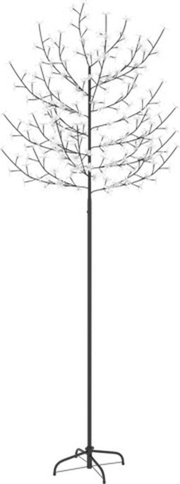 vidaXL - Kerstboom - 220 - LED's - koudwit - licht - kersenbloesem - 220 - cm