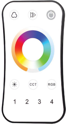HeySmart RGB CCT LED Controller - RF Draadloze Afstandsbediening - 4 Zones 2,4 GHz zonder zichtlijn - Wit
