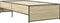 vidaXL - Bedframe - bewerkt - hout - en - metaal - sonoma - eikenkleurig - 90x200 - cm