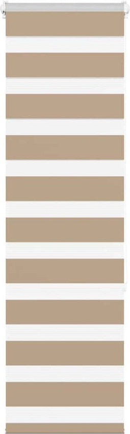 vidaXL - Zebra - Blind - 45x150 - cm - stofbreedte - 40,9 - cm - polyester - zandbruin