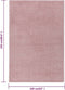 vidaXL - Vloerkleed - kortpolig - 160x230 - cm - roze