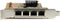 Startech.com ST1000SPEX43 - Netwerkkaart - 4-poorts Gigabit PCIe - Geel