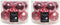 Decoris Kerstballen - 10 stuks - glas - roze - 6 cm