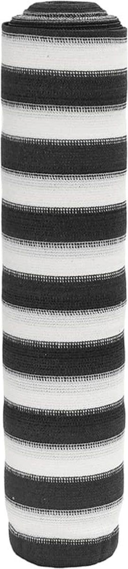 vidaXL - Privacynet - 75 - g/m² - 2x25 - m - HDPE - antracietkleurig - en - wit