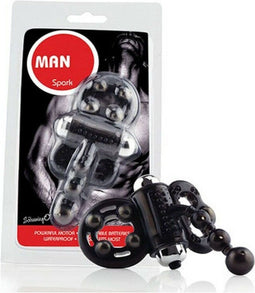 Vibrerende cockring Man Spark van The Screaming O Man | Zwart