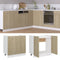vidaXL - Wastafelonderkast - 80x46x81,5cm - bewerkt - hout - sonoma - eikenkleurig