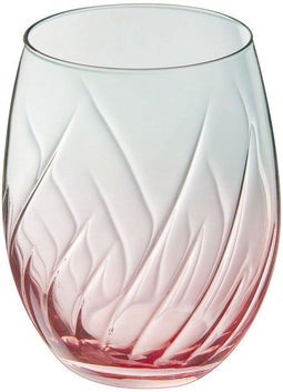 Cristal d’Arques Paris - Waterglas Swirly Spring - Vaatwasser veilig - Roze (4 stuks)