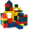 Marionette Wooden Toys Houten Speelgoed-Blokken - vanaf 2 Jaar - 100 Stuks - in Opbergton - Rood-Geel-Groen-Blauw