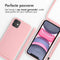 iMoshion Hoesje Geschikt voor iPhone 11 Hoesje Met Koord - iMoshion Siliconen hoesje met koord - Roze