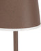 EGLO Mannera-L - Staande lamp - Oplaadbaar tot 47 uur - Draadloos - Roestbruin/Wit - H 140 cm - Dimbaar