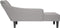 vidaXL - Chaise - longue - met - rechterarmleuning - stof - wolk - grijs