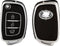 Autosleutel hoesje - TPU Sleutelhoesje - Sleutelcover - Autosleutelhoes - Geschikt voor Hyundai - zwart - B3 - Hyundai i10, Hyundai i20, Hyundai i30, Hyundai ix20, Hyundai ix35 - Auto Sleutel Accessoires gadgets - Kado - Cadeau man - vrouw