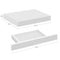 Woltu Zwevende Wandplank - MDF met Lade - 60x20x10 cm - Wit