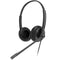 Yealink YHS34 - Headset - HD voice - Ruisonderdrukkende microfoon - Zwart