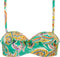 CYELL Paisley Perfect - bikinitop met voorgevormde cups en beugel - Maat 70E - Groen