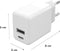 imoshion USB C / USB A Adapter 20W - Oplader - Snellader - USB C Lader - Universeel - Wit