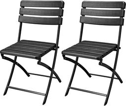 ERRO Klapstoel - Bistrostoel - Houtlook - Set van 2 (2 stuks)