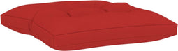 vidaXL - Palletkussen - stof - rood