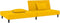 vidaXL - Slaapbank - 2-zits - met - 2 - kussens - fluweel - geel