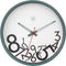 Stille wandklok - 30cm - Grappige design - nXt by NeXtime - Dropped nummers