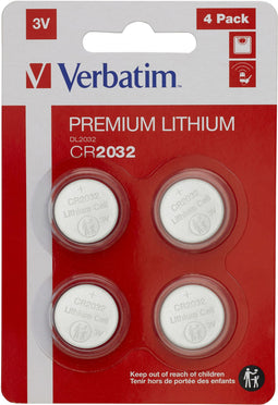 Verbatim CR2032 - Batterijen - 3 V - Zilver (4 stuks)