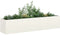 vidaXL - Plantenbak - 200x40x40 - cm - koudgewalst - staal - wit