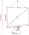 vidaXL - Projectiescherm - met - statief - 72 - inch - 4:3