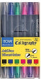 Kalligrafiepen Itoya CL10 1.5 én 3.0mm penpunt set à 6 basis kleuren