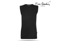 Pierre Cardin Mouwloos T-shirt – Zwart – 100% Katoen – Maat XL – Tijdloos, Comfortabel & Perfect voo