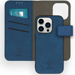 iMoshion Hoesje Met Pasjeshouder Geschikt voor iPhone 14 Pro - iMoshion Uitneembare 2-in-1 Luxe Bookcase - Blauw