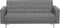 ABERDEEN - Slaapbank 3-zits - Lichtgrijs - Polyester