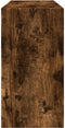vidaXL - Wastafelkast - 90x29x55 - cm - bewerkt - hout - gerookt - eikenkleurig