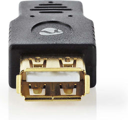 Nedis USB Micro-B Adapter - USB 2.0 - USB Micro-B Male naar USB-A Female - 480 Mbps - Antraciet