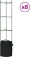 vidaXL - Tomatenkooien - met - plantenzak - 8 - st - 154 - cm - staal - en - polypropeen
