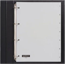 Tabbladen Quantore 4 Gaats 1 7 Genummerd Grijs Pp