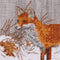 Thea Gouverneur - Borduurpakket met telpatroon - 573A - Voorgesorteerde DMC Garens - Vosje - Aida - 18 cm x 11 cm - DIY Kit
