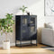 vidaXL - Hoge - kast - 68x39x111,5 - cm - staal - antracietkleurig