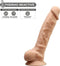 SILEXD – Dual Density siliconen beige dildo met balzak – 20.5 cm