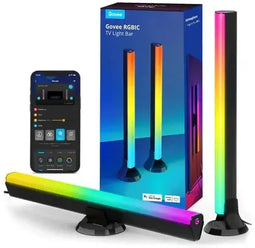 Govee RGBIC - TV Light Bars - Meeslepende RGBIC-lichteffecten - Geschikt voor 45-70 inch TV's (2 stuks)
