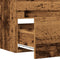 vidaXL - Wastafelkast - 90x38,5x45 - cm - bewerkt - hout - oud - houtkleurig