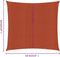 vidaXL - Zonnezeil - 160 - g/m² - vierkant - 3,6x3,6 - m - HDPE - terracottakleurig