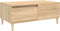 vidaXL - Salontafel - 90x50x36,5 - cm - bewerkt - hout - sonoma - eikenkleurig